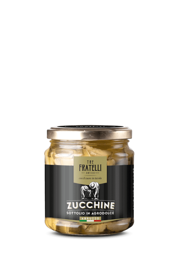 Marinated bittersweet Courgettes