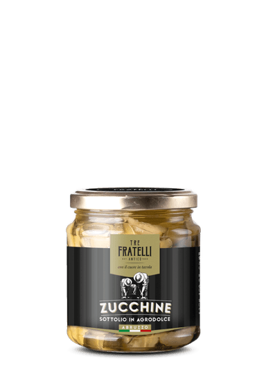 Marinated bittersweet Courgettes