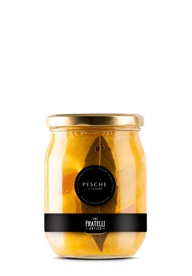 Pesche aromatizzate all'Alloro