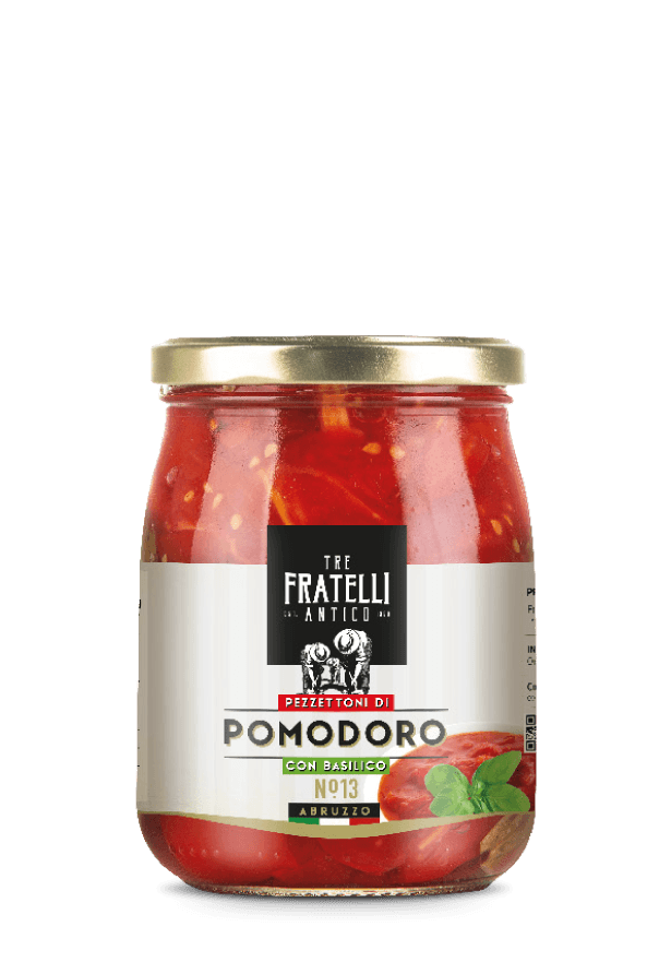 Pezzettoni di Pomodoro con basilico